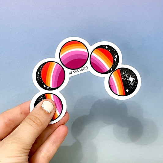 Lesbian Pride Vinyl Sticker